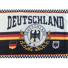 AES Deutschland Germany Eagle Crest Rough Tex 100 D Polyester 2x3 Foot Flag Banner
