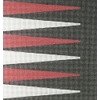 Pepita Needlepoint Canvas: Backgammon Cherry Charcoal, 16" x 12"