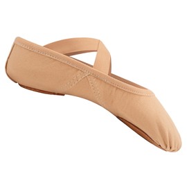 Stelle Ballet Shoes for Women Highly Stretch Canvas Dance Slipper Ballet Mesh Flats Non-Slip Yoga(Tan,6MW)