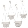 Parliky Hanging Planters: Plastic Flower Plant Basket with Hooks Flower