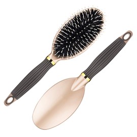 iwobi Antistatic Boar Bristle Hairbrush,Easily Detangles Hair, Massage Scalp and Keeps Hair Naturally
