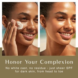 Black Girl Sunscreen Make it Glow Sunscreen Spray for Face & Body- SPF 30, Skin Protection for Travel & Beach, Water Resistant for 80 minutes, Ultra Sheer, No White Cast for Melanin Rich Skin- 5 fl oz