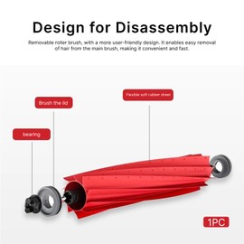 Accessory Set for Original Accessories, Separable Rubber Main Brush, Compatible with Q Revo, S7, S7 MaxV, S7 MaxV Ultra, S7 Pro Ultra, Q7 Max - Efficient and Durable Cleaning Solution for All Floor