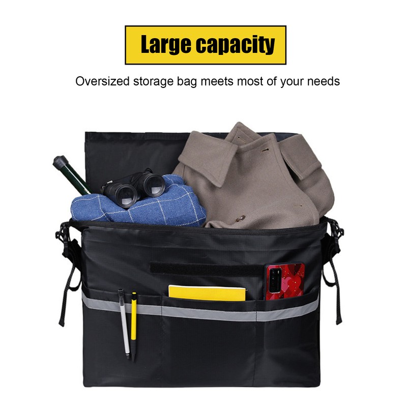 Wheelchair Back Hanging Bags Large Capacity Storage Pouches with Single
