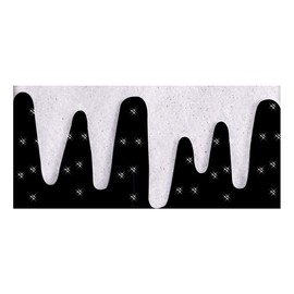 Glitter Icicle Borders Snow Decoration Pack of 2