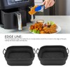 2 PCS Fryer Silicone Basket Nonstick Silicone Pot Fryer Liners