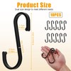 QTMMC 10 Pack S Shaped Hooks Anti-Rust Heavy Duty S