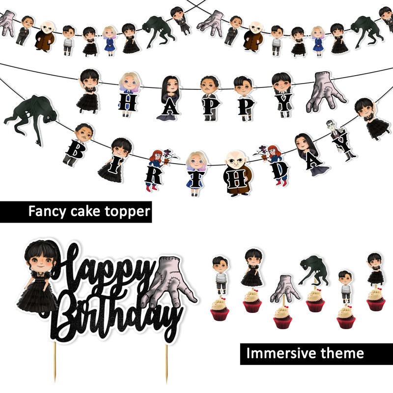 Seyal® Wednsday Theme Birthday Party Supplies