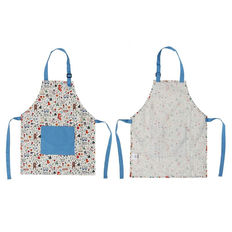 QANYEGN Kitchen Kids Apron, Kids Cotton Pocket Apron, Cute Children