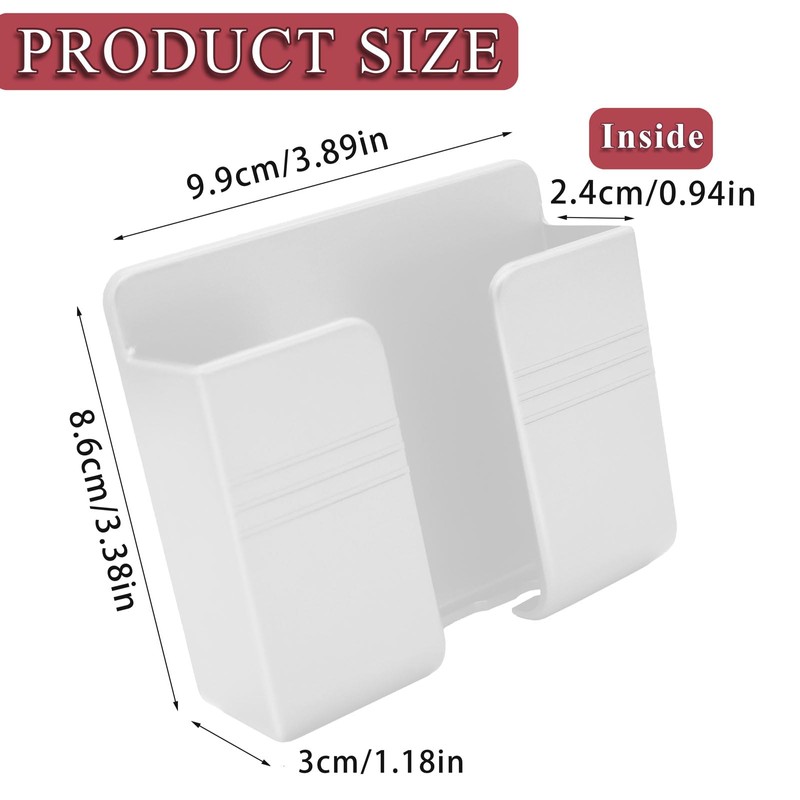 TiciKim 2PCS Wall Mount Phone Holder Adhesive Cell Phone Holder