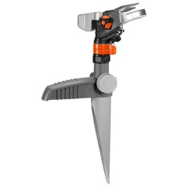 Gardena 8136-20 Rotating Pulse Sprinkler, Fixed Metal Spikes, Premium Water Up to 490 m²