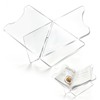 Acrylic Book Stand for Display, Clear 5mm Book Holder, 13.7