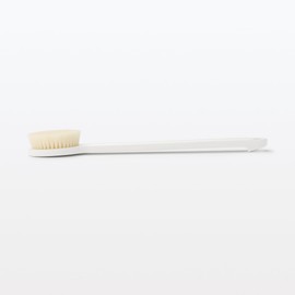 MUJI OEA29A3S Polypropylene Shower Brush, White, Total Length: Approx. 14.6 inches (37 cm)
