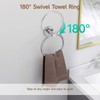 USHOWER Polished Chrome Bathroom Accessories Set, 24-Inch Towel Bar Set