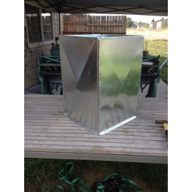 tinman 11 X 20 X 20 LONG HVAC SUPPLY/RETURN AIR DUCTWORK PLENUM GALVANIZED 26 GAUGE