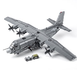 Gonli AC-130 Gunship Airplane Building Blocks 1713PCS WW2 Plane Model Kit