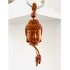 WOO MANTO 1 piece Buddha key ring made of wood,