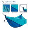Bluelander Hamaca Camping Portátil Azul + Kit De Instalación