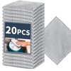 Silver Removable Non-Scratch Wire Dishwashing Rags 20 PCS for Wet