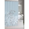 Kassatex Fine Linens Willow-Spa Blue Shower Curtain, Blue