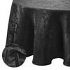 Elrene Damask Tablecloth, Polyester, Black, 60" X 84" Oval
