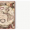 etmamu 398 World Notepad A5 60 Sheets Squared