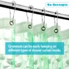 Ga-Geetopia EVA 3D Green Pearl Water Cube Plastic Shower Curtain
