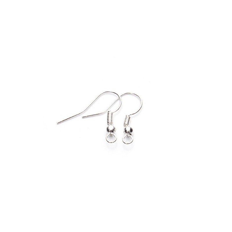 Linsoir Beads Iron Wire Earring Hooks with Large Loop Packed