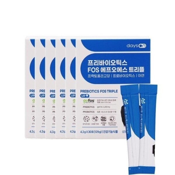 Days On Prebiotics FOS Triple 4.3g x 30 Packets (6