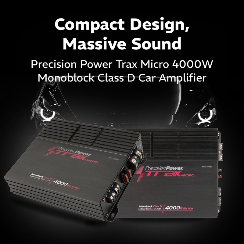 Precision Power Trax Micro Monoblock Class D Car Stereo Amplifier