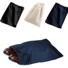 (3 Pack) Set of 3- Reusable Cotton Shoe Bags with