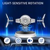 Car Air Freshener, Solar Energy Rotating Aromatherapy Al Alloy Diffuser,Long-Lasting