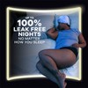 Always ZZZ Overnight Disposable Period Underwear for Women, Large, 360°