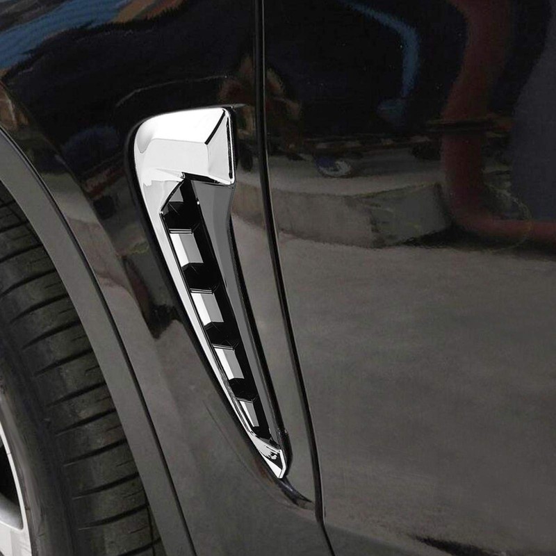 EVGATSAUTO Car mudguard side cover, 2 pieces ABS mudguard stickers,