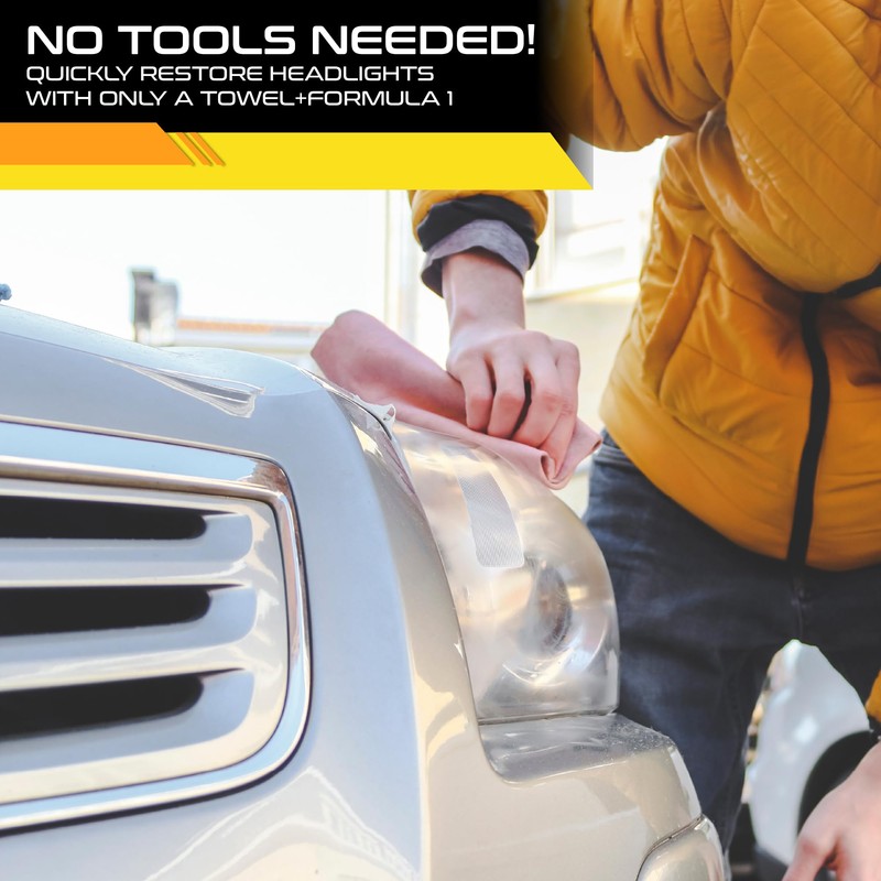 Formula 1 Headlight Restorer & Sealant – One Step Polish