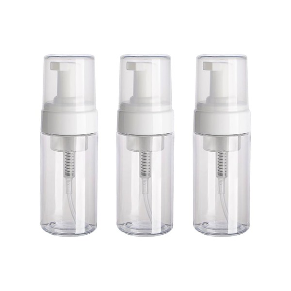 Pack of 3 100 ml Plastic Foam Pump Bottles Travel