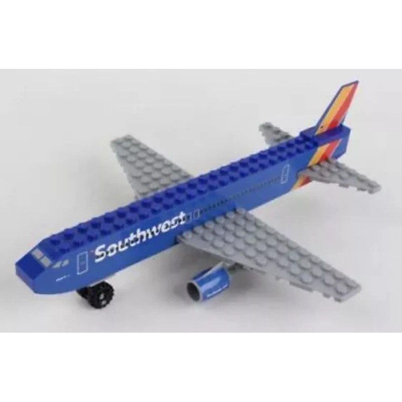 Daron Southwest Plane 62 Piece Construction Toy Snap Blocks No.