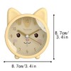 Children Cute Animal Dog/Cat Alarm Clock Silent Non Ticking Silicone