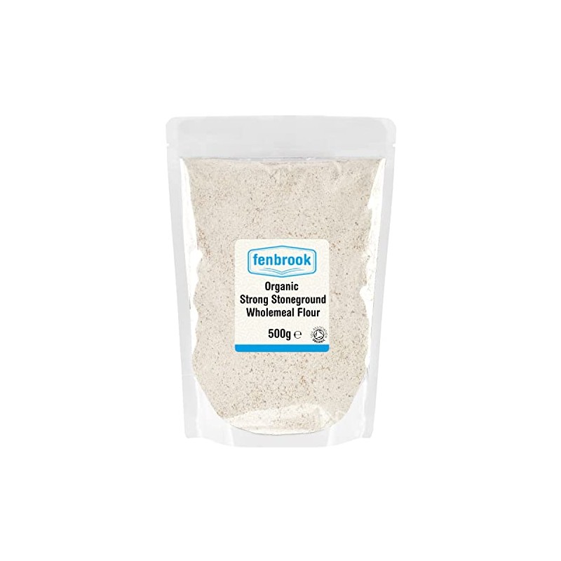 Organic Strong Stoneground Wholemeal Flour 500g | Certified Organic by