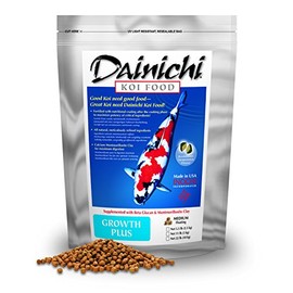 Dainichi Koi Food - Growth Plus (5.5 Lbs), Medium (5.5 mm) Floating Pellet