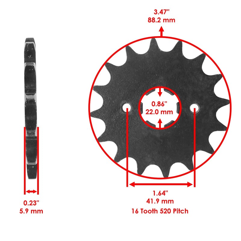 Yamaha Drive Chain & Sprockets Kit For Yamaha XV250 V-Star