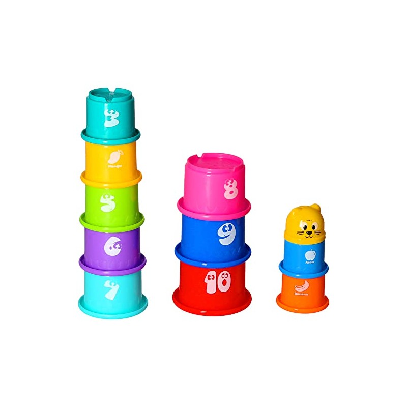 Atoz 63307 My 1st Stacking Cups, Multicolor