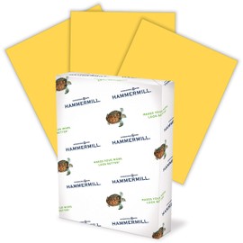 Hammermill 103168 Recycled Colored Paper, 20lb, 8-1/2 x 11, Goldenrod, 500 Sheets/Ream
