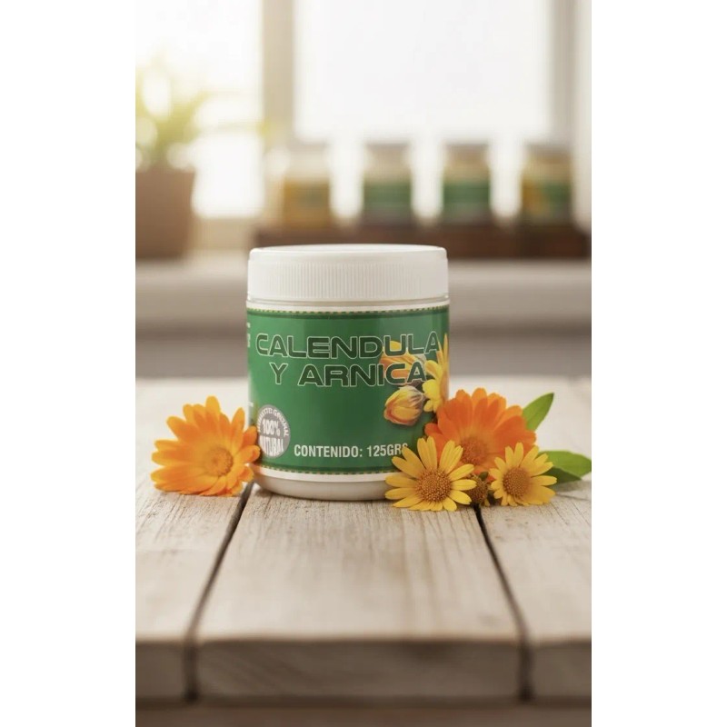 Pomada De Caléndula, Tepezcohuite Y Árnica 125g