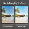 Custom LED Menu Poster Frame, Ultra-Thin Black / Silver Backlit