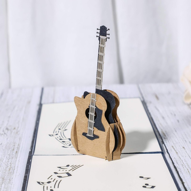 yaartz Guitar Pop up Card for Birthday Anniversary, Thank You,