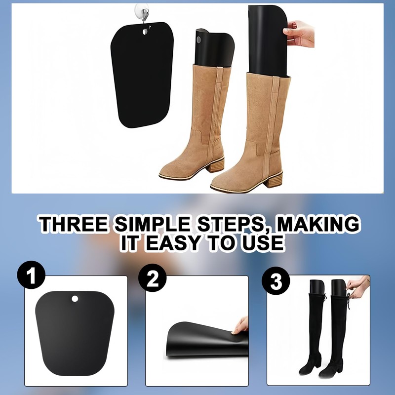 Boot Shape Inserts, 5 Pairs Plastic Boot Stand Holder, 10