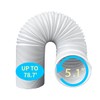 5.1 Inch Portable AC Air Conditioner Hose Anti-Clockwise Thread &