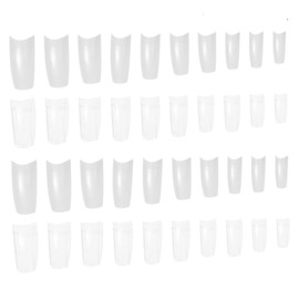Healeved French Manicure Nail Tips Half Cover 500 Sheets Fake Nails Manicure Accessories Flexible