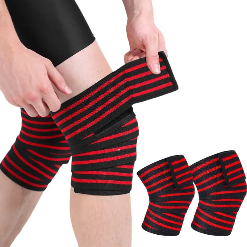 LIVZINNG 2pcs Rodilleras Venda Elástica Bandas Deportivas Rodilla Gym